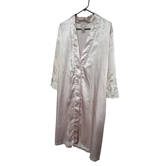 VTG Morgan Taylor Intimates Nightgown Robe Relax Large Silky Has Snags READ - Picture 4 of 14